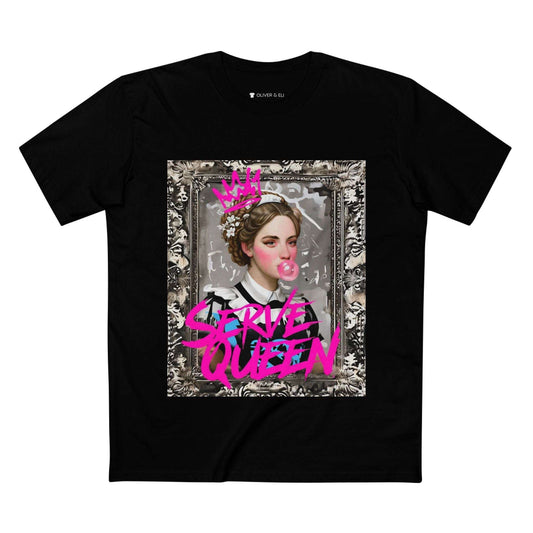Serve Queen Tee Empowering Vintage Bold Street Art T-Shirt by Oliver & Eli