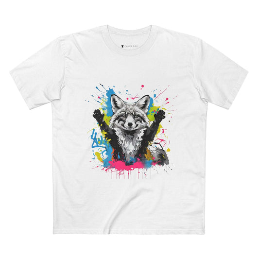 Fox Tee Bold Graffiti Pop-Art Animal T-shirt by Oliver & Eli