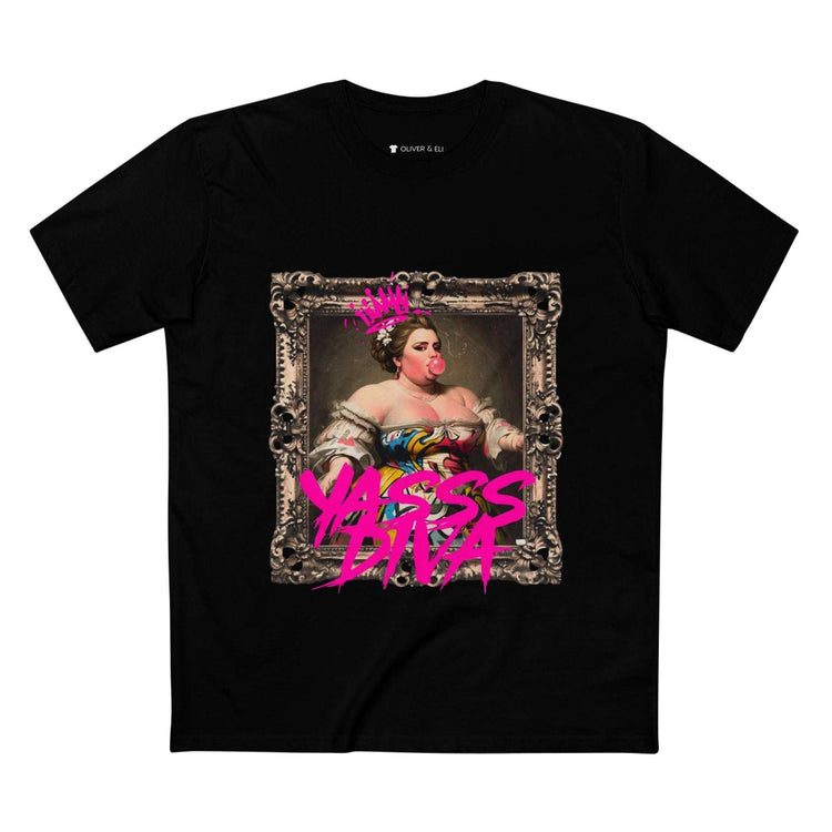 Yasss Diva Tee Empowering Vintage Bold Street Art T-Shirt by Oliver & Eli