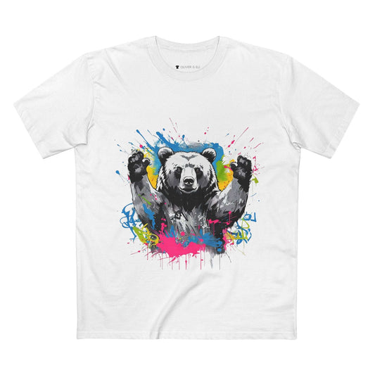 Bear Tee Bold Graffiti Pop-Art Animal T-shirt by Oliver & Eli