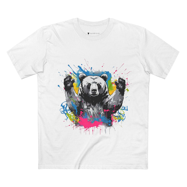 Bear Tee Bold Graffiti Pop-Art Animal T-shirt by Oliver & Eli