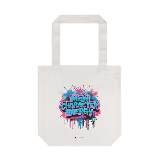 Main Character Tote Bold Motivational Art Tote Bag by Oliver & Eli