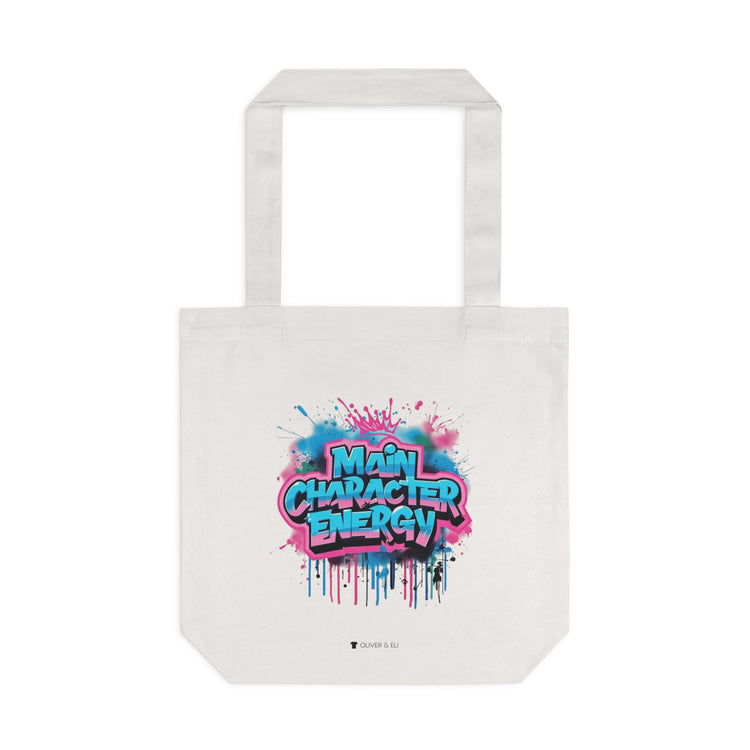 Main Character Tote Bold Motivational Art Tote Bag by Oliver & Eli