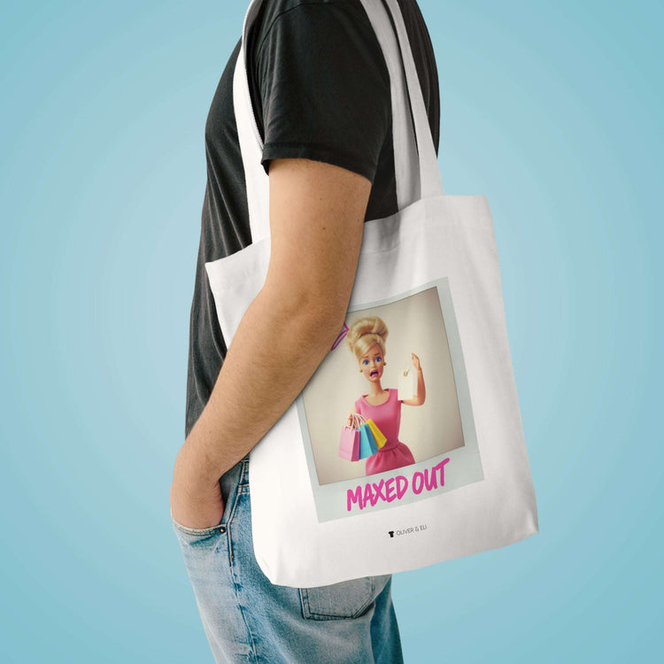 Maxed Out Tote - Fierce Bold Pop Art Attitude Doll Tote Bag by Oliver & Eli
