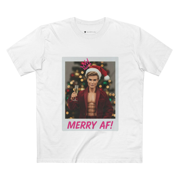 Oliver & Eli’s Sleigh Season collection — premium cotton Christmas t-shirt with graffiti print and festive design.