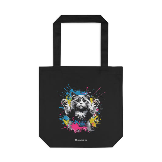 Ragdoll Tote Bold Graffiti Pop-Art Animal Tote by Oliver & Eli