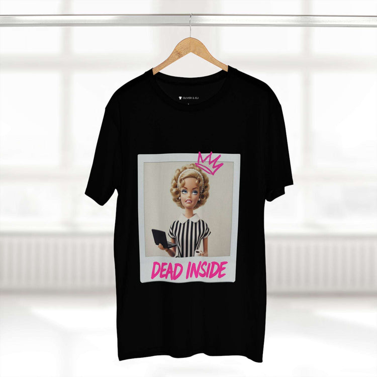 Dead Inside Tee - Bold Pop Art Polaroid Doll T-shirt by Oliver & Eli