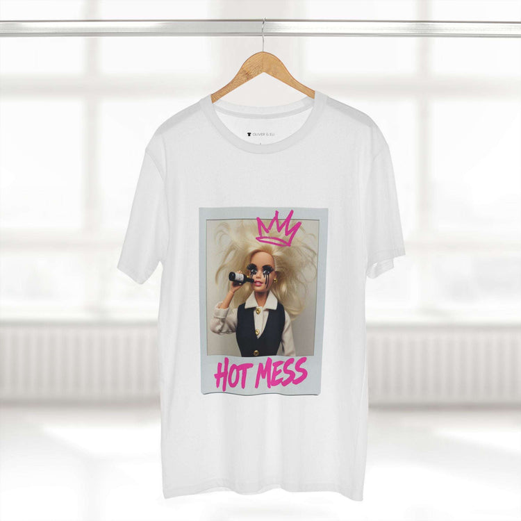 Hot Mess Tee - Fierce Bold Pop Art Attitude Doll T-shirt by Oliver & Eli