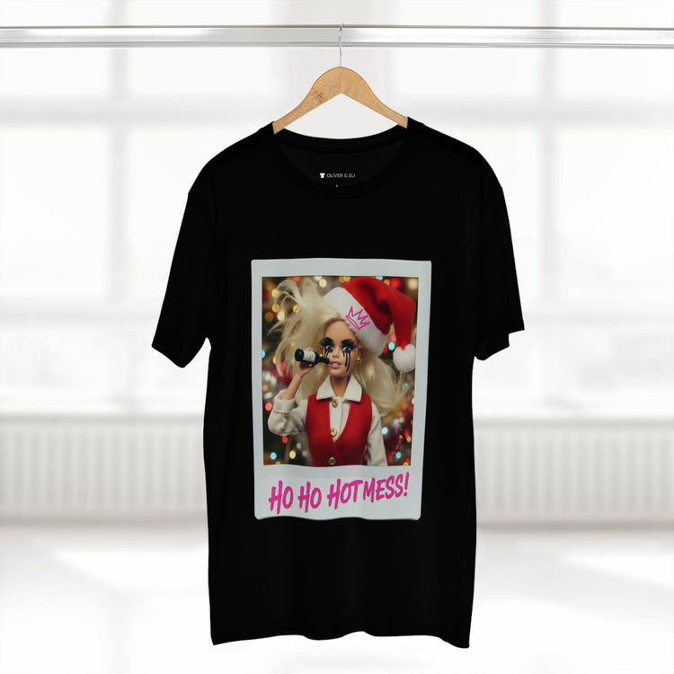 Oliver & Eli’s Sleigh Season collection — premium cotton Christmas t-shirt with graffiti print and festive design.