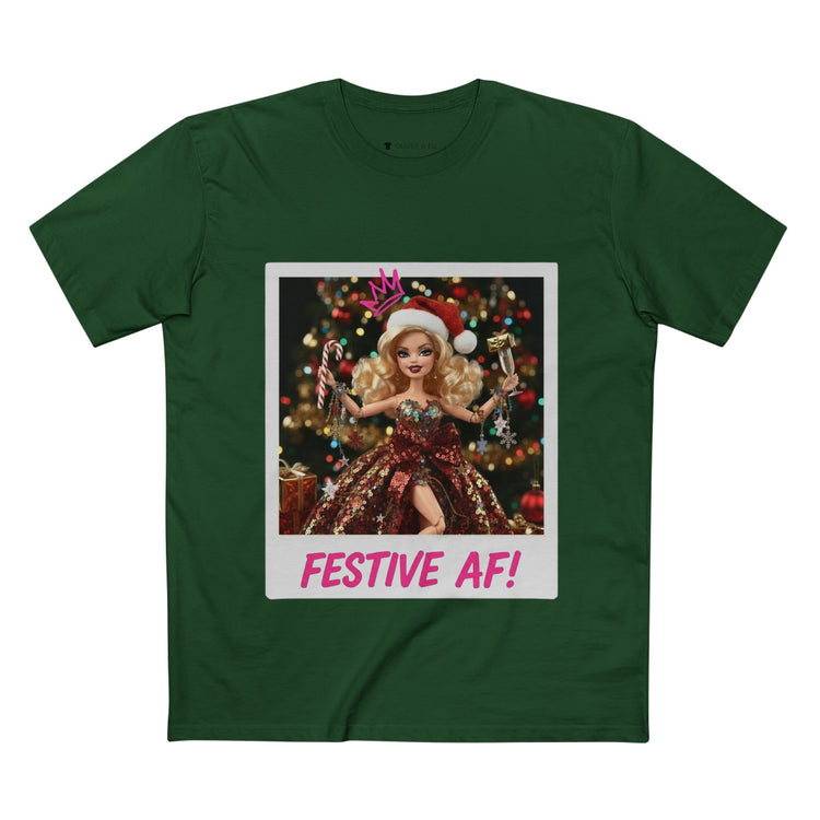 Oliver & Eli’s Sleigh Season collection — premium cotton Christmas t-shirt with graffiti print and festive design.