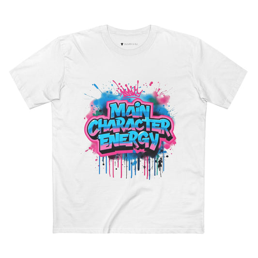 Main Character Tee - Bold Motivational Street Art T-Shirt by Oliver & Eli