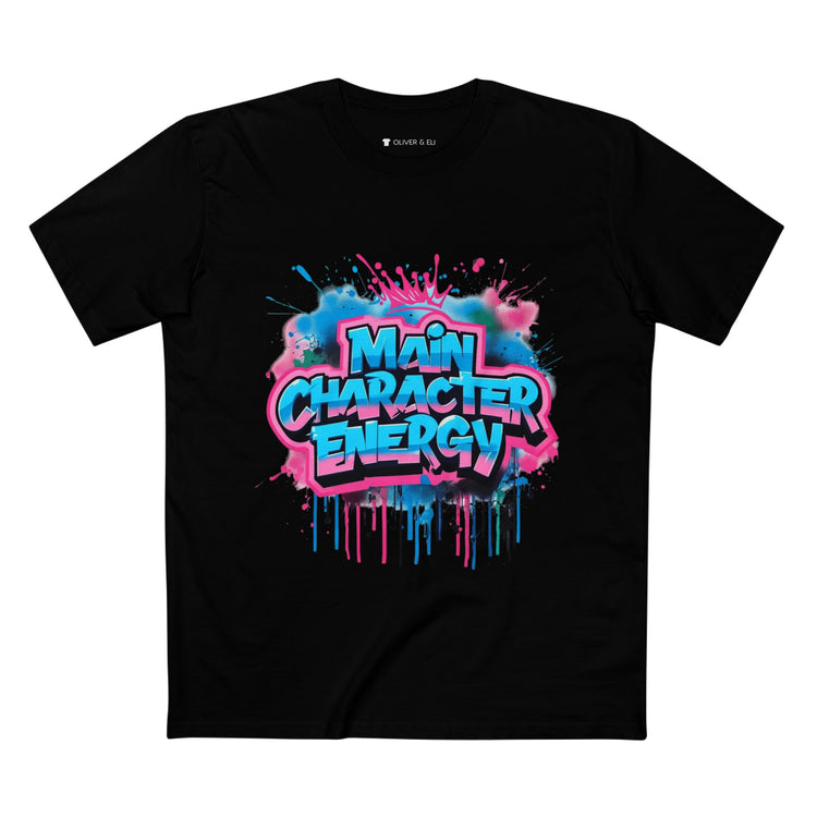 Main Character Tee - Bold Motivational Street Art T-Shirt by Oliver & Eli