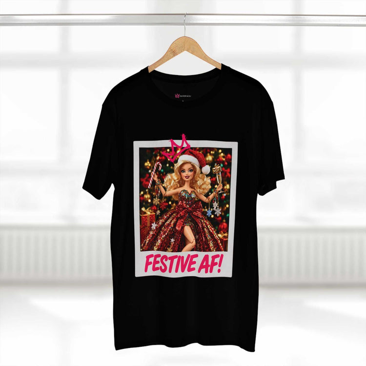 Festive AF Graphic Tee | Christmas Bold Statement T-Shirt