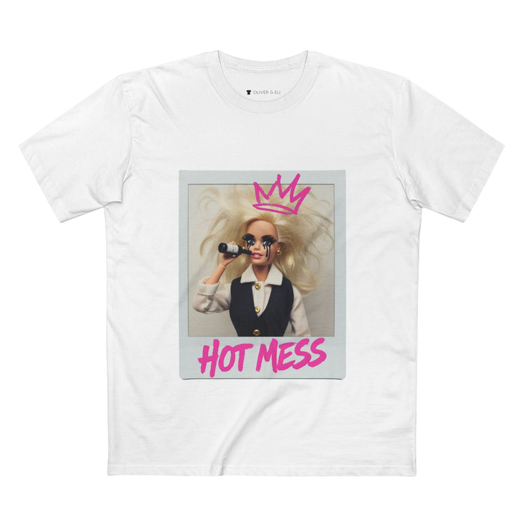 Hot Mess Tee - Fierce Bold Pop Art Attitude Doll T-shirt by Oliver & Eli