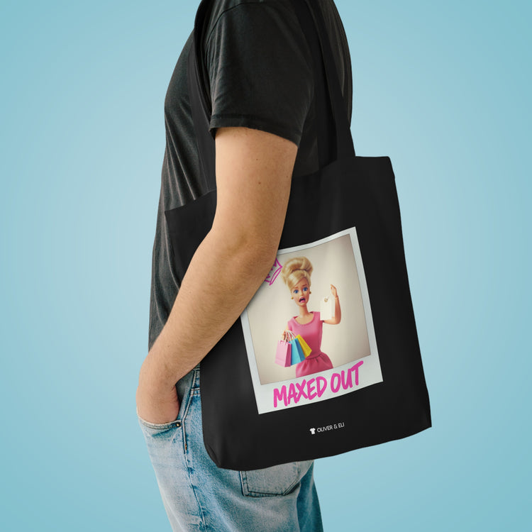 Maxed Out Tote - Fierce Bold Pop Art Attitude Doll Tote Bag by Oliver & Eli