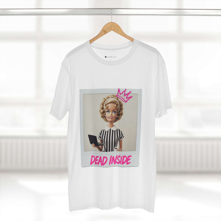 Dead Inside Tee - Bold Pop Art Polaroid Doll T-shirt by Oliver & Eli
