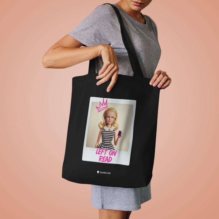 Left on Read Tote - Fierce Bold Pop Art Attitude Doll Tote Bag by Oliver & Eli
