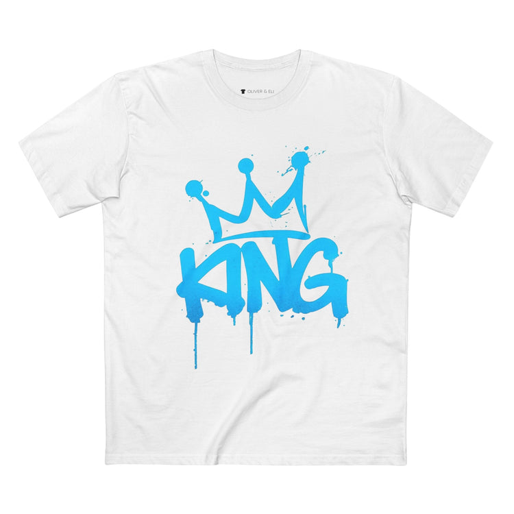 King Crown Tee Empowering Vintage Bold Street Art T-Shirt by Oliver & Eli
