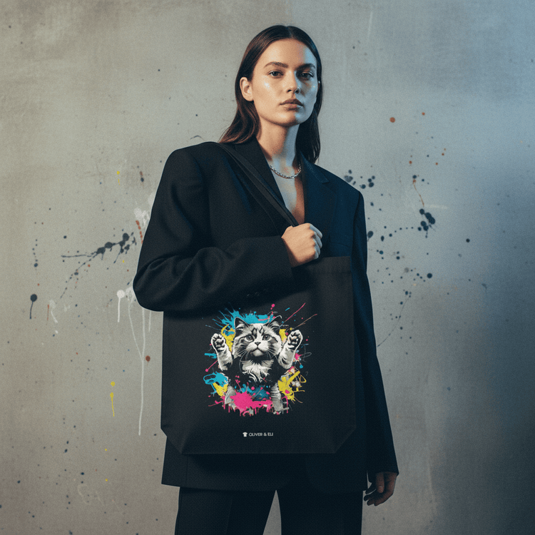 Oliver & Eli premium statement tote – bold style wearable art