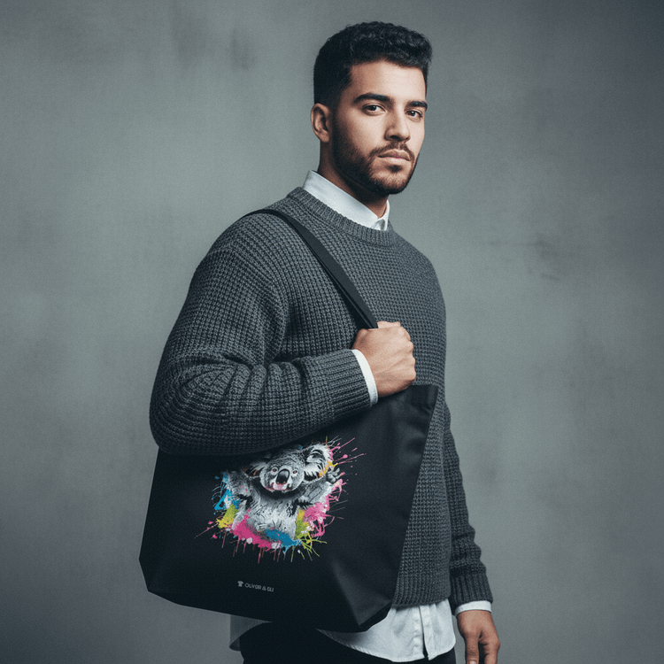 Oliver & Eli premium statement Tote – bold style wearable art