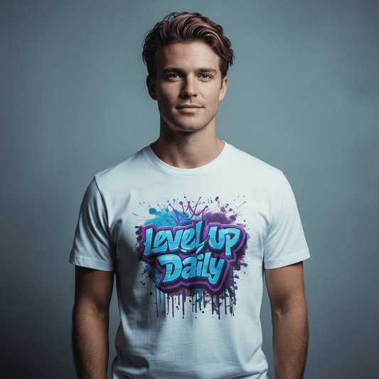 Model wearing Oliver & Eli premium statement t-shirt – bold style wearable