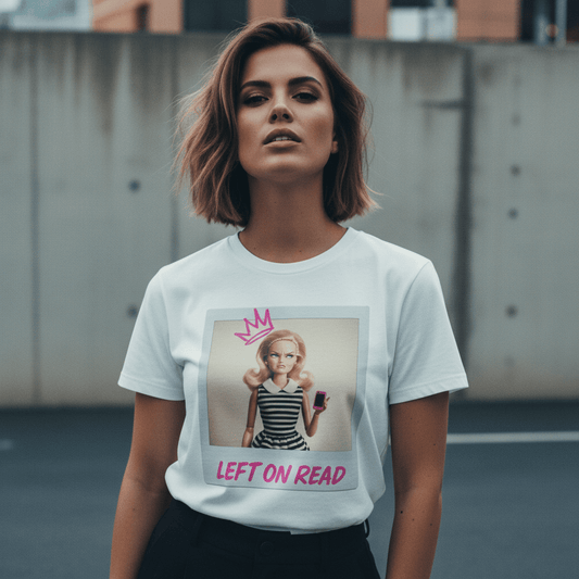 Model wearing Oliver & Eli premium statement hoodie – bold style wearable art