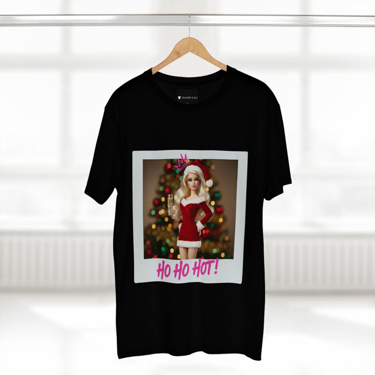 Oliver & Eli’s Sleigh Season collection — premium cotton Christmas t-shirt with graffiti print and festive design.