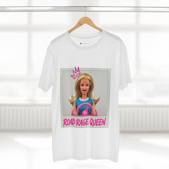 Road Rage Queen Tee - Fierce Bold Pop Art Attitude Doll T-shirt by Oliver & Eli