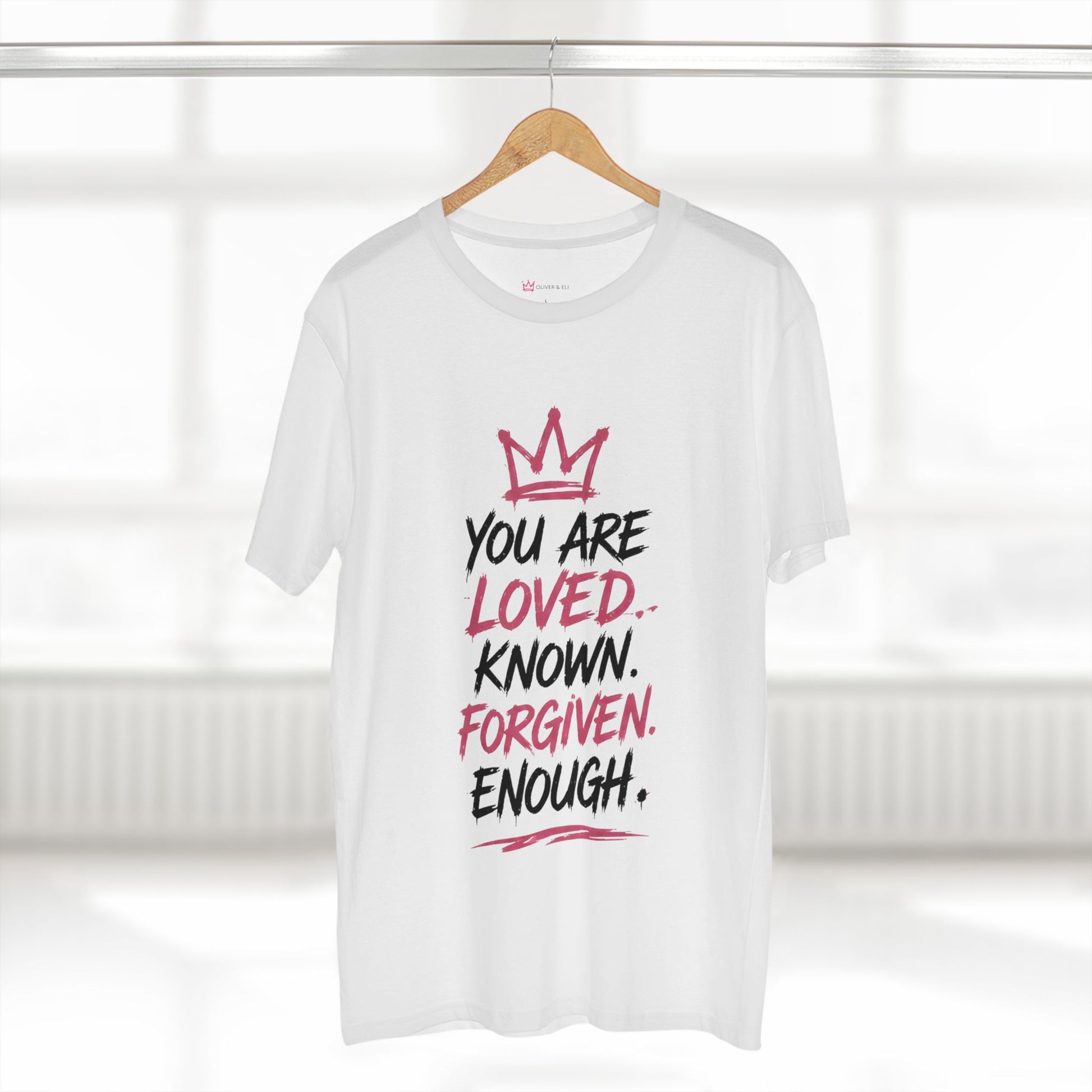 Christian faith graphic t-shirt with bold print
