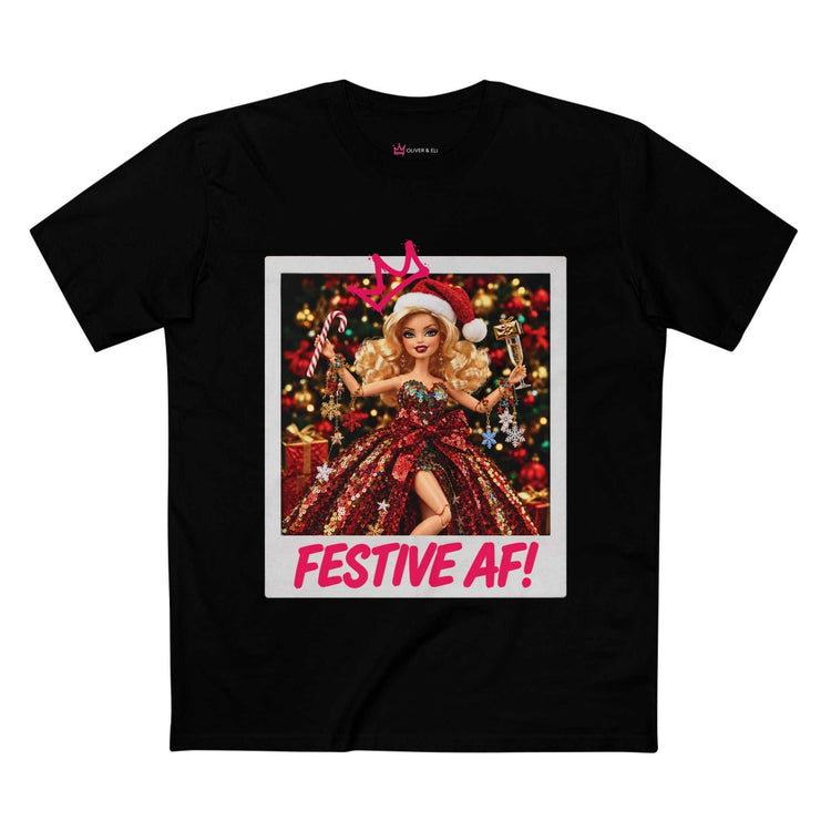 Festive AF Graphic Tee |  Christmas Bold Statement T-Shirt