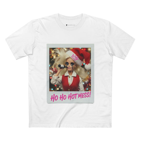 Oliver & Eli’s Sleigh Season collection — premium cotton Christmas t-shirt with graffiti print and festive design.