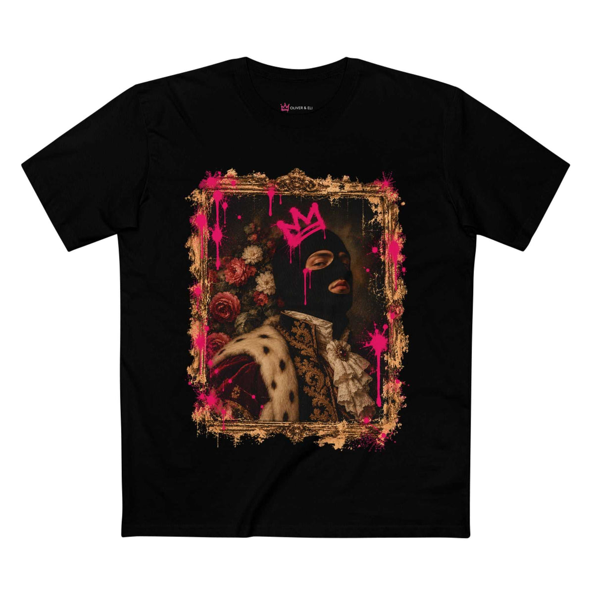 The Masked King Graphic Tee |  Bold Vintage Art T-Shirt