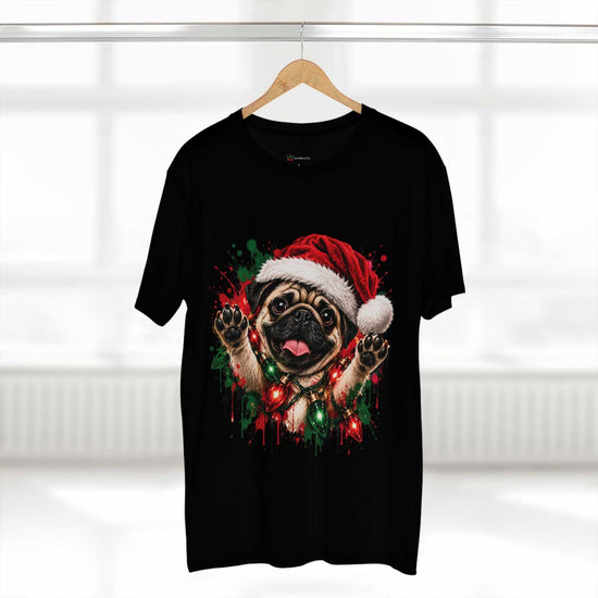Christmas Dog Graphic Tee |  Festive Dog Lovers Art T-Shirt