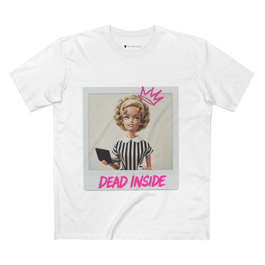 Dead Inside Tee -  Bold Pop Art Polaroid Doll T-shirt by Oliver & Eli
