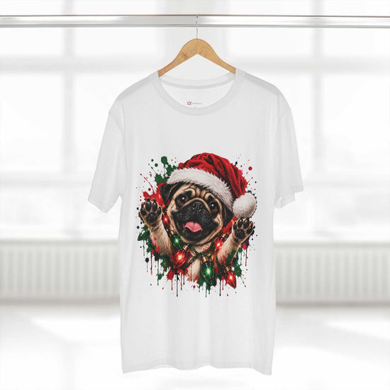 Christmas Dog Graphic Tee |  Festive Dog Lovers Art T-Shirt
