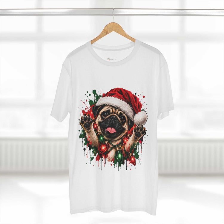 Christmas Dog Graphic Tee |  Festive Dog Lovers Art T-Shirt