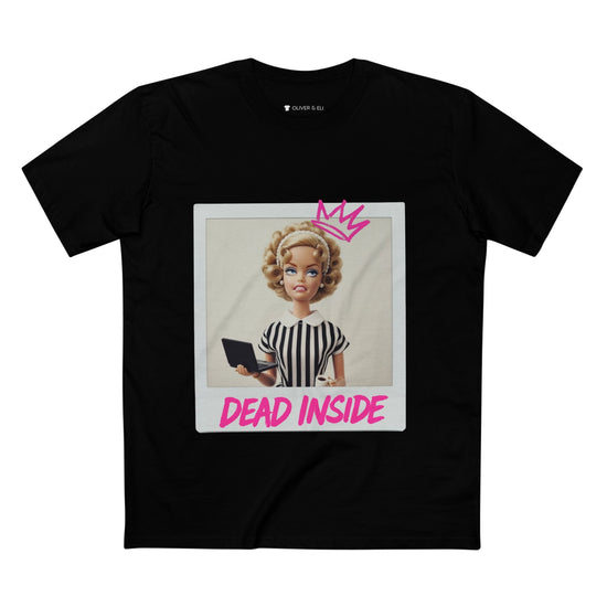 Dead Inside Tee -  Bold Pop Art Polaroid Doll T-shirt by Oliver & Eli