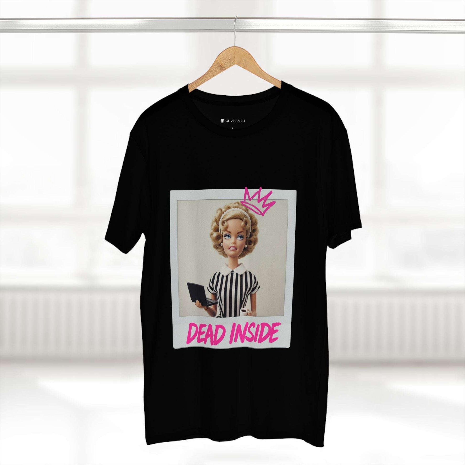Dead Inside Tee -  Bold Pop Art Polaroid Doll T-shirt by Oliver & Eli