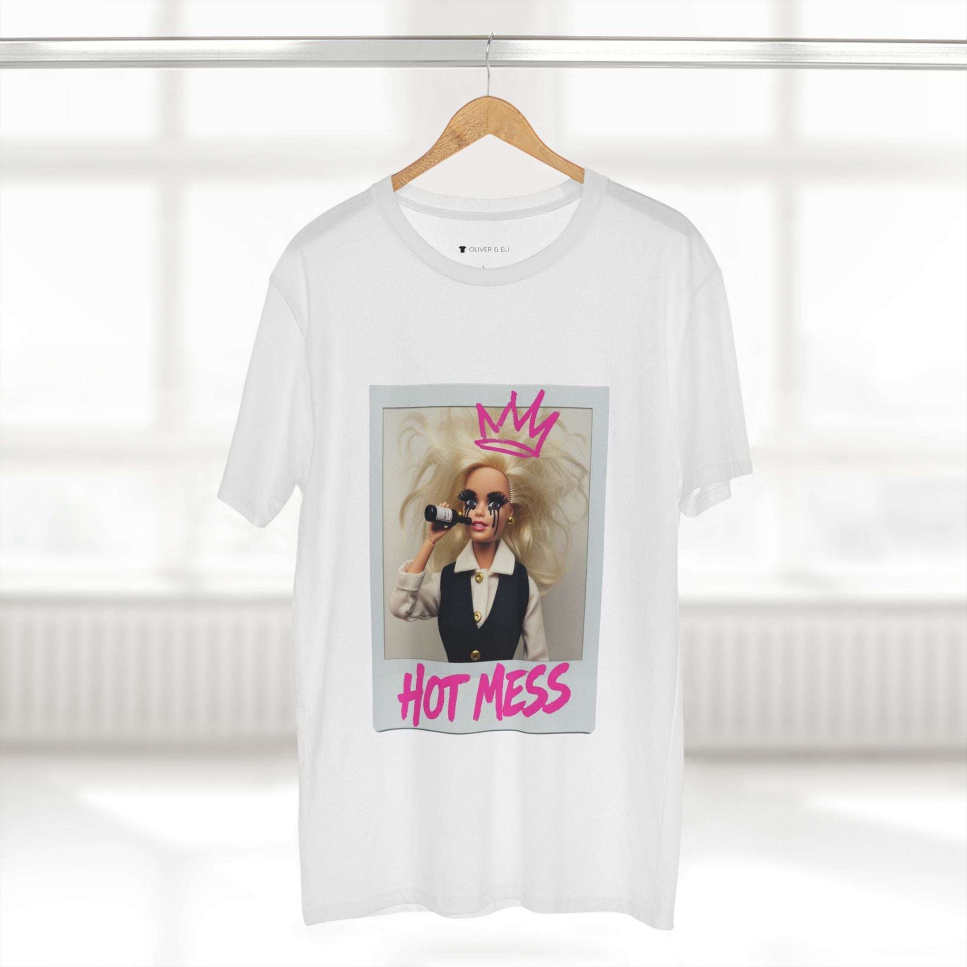 Hot Mess Tee - Fierce Bold Pop Art Attitude Doll T-shirt by Oliver & Eli