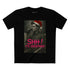SHH! It’s Christmas Beers T-shirt with grayscale man in Santa hat drinking beer, graffiti design