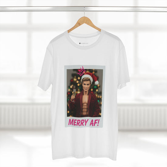 Oliver & Eli’s Sleigh Season collection — premium cotton Christmas t-shirt with graffiti print and festive design.