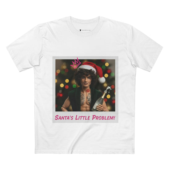 Oliver & Eli’s Sleigh Season collection — premium cotton Christmas t-shirt with graffiti print and festive design.