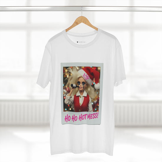 Oliver & Eli’s Sleigh Season collection — premium cotton Christmas t-shirt with graffiti print and festive design.