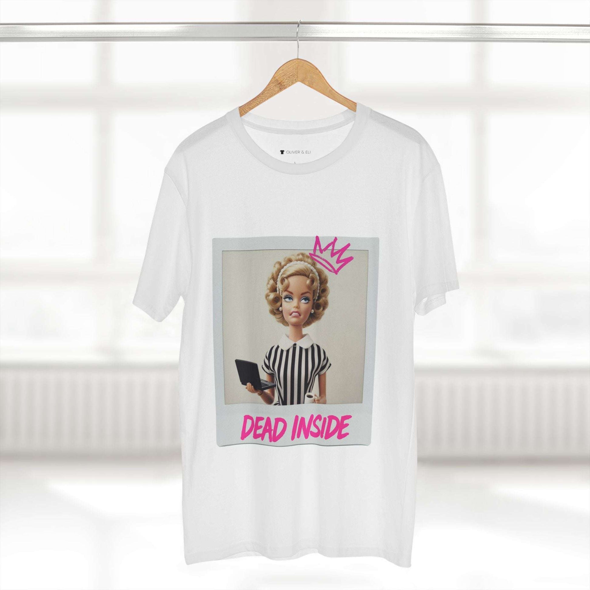 Dead Inside Tee -  Bold Pop Art Polaroid Doll T-shirt by Oliver & Eli