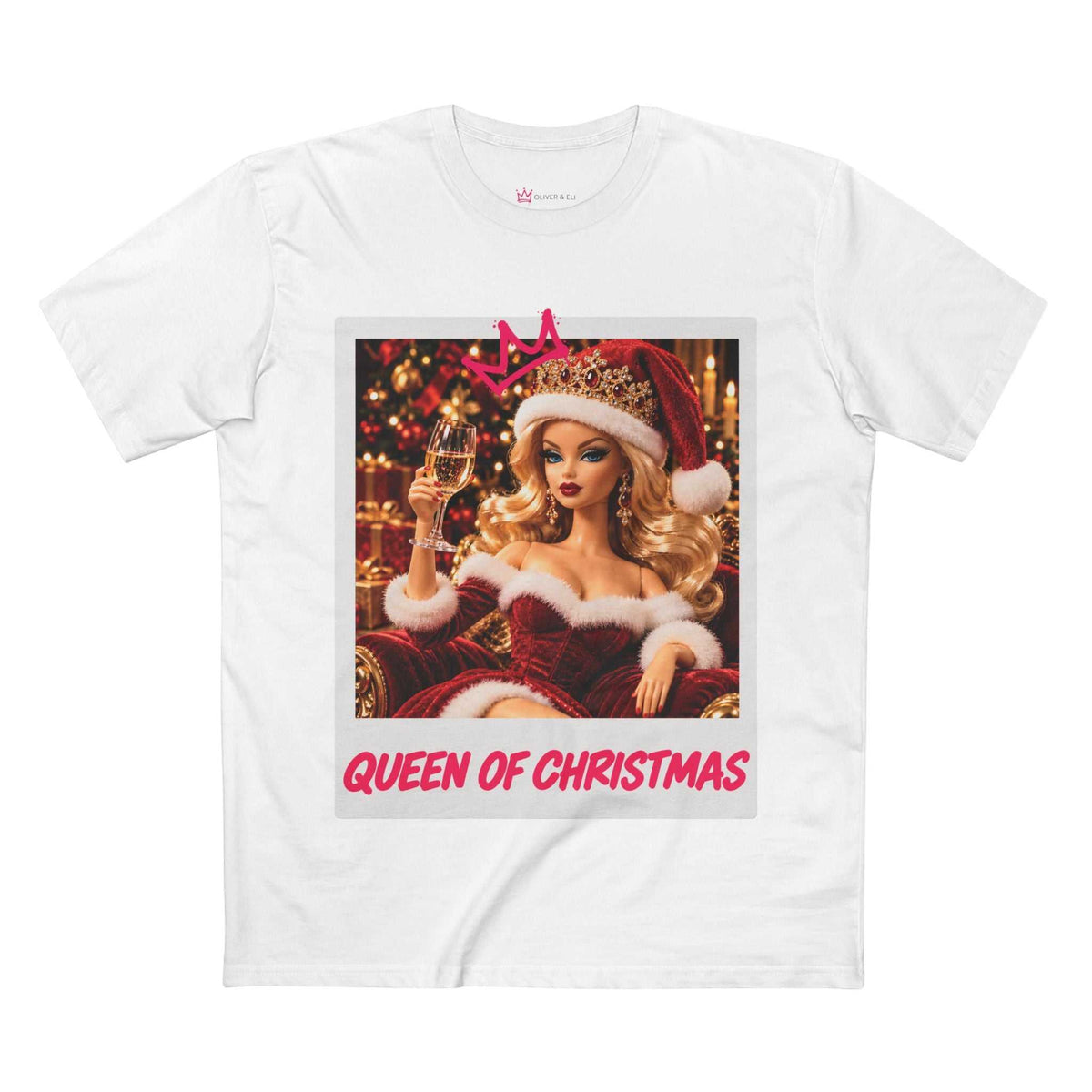 Queen of Christmas Graphic Tee |  Festive Statement T-Shirt