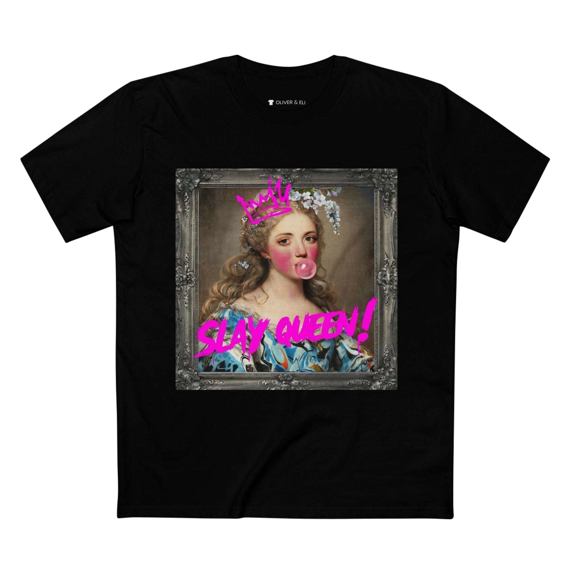 Slay Queen! Tee -  Empowering Vintage Bold Street Art T-Shirt by Oliver & Eli
