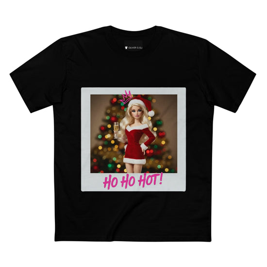 Oliver & Eli’s Sleigh Season collection — premium cotton Christmas t-shirt with graffiti print and festive design.