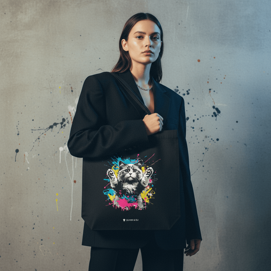 Oliver & Eli premium statement tote – bold style wearable art