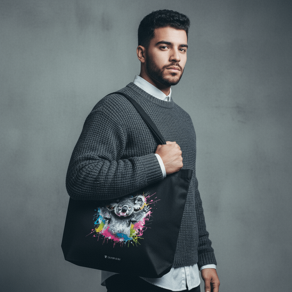 Oliver & Eli premium statement Tote – bold style wearable art 